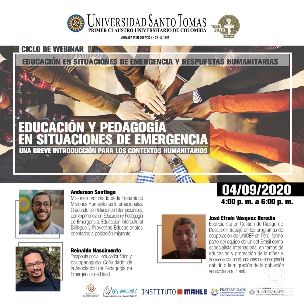 Webinar sobre Educação em Situação de Emergência e Respostas Humanitárias