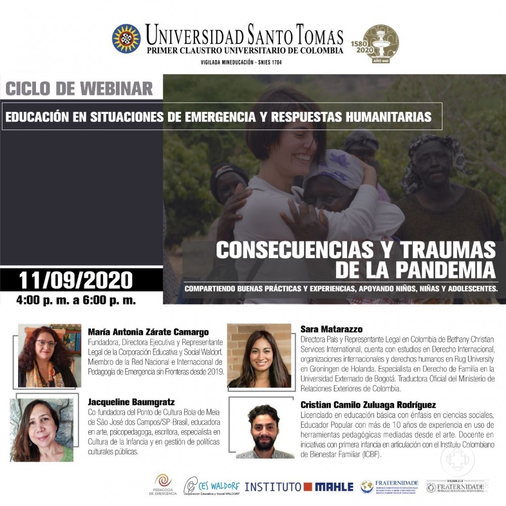 Webinar sobre Educação em Situação de Emergência e Respostas Humanitárias