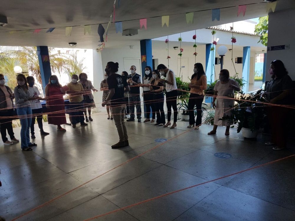 Treinamento com servidores dos abrigos para indígenas venezuelanos em Piauí