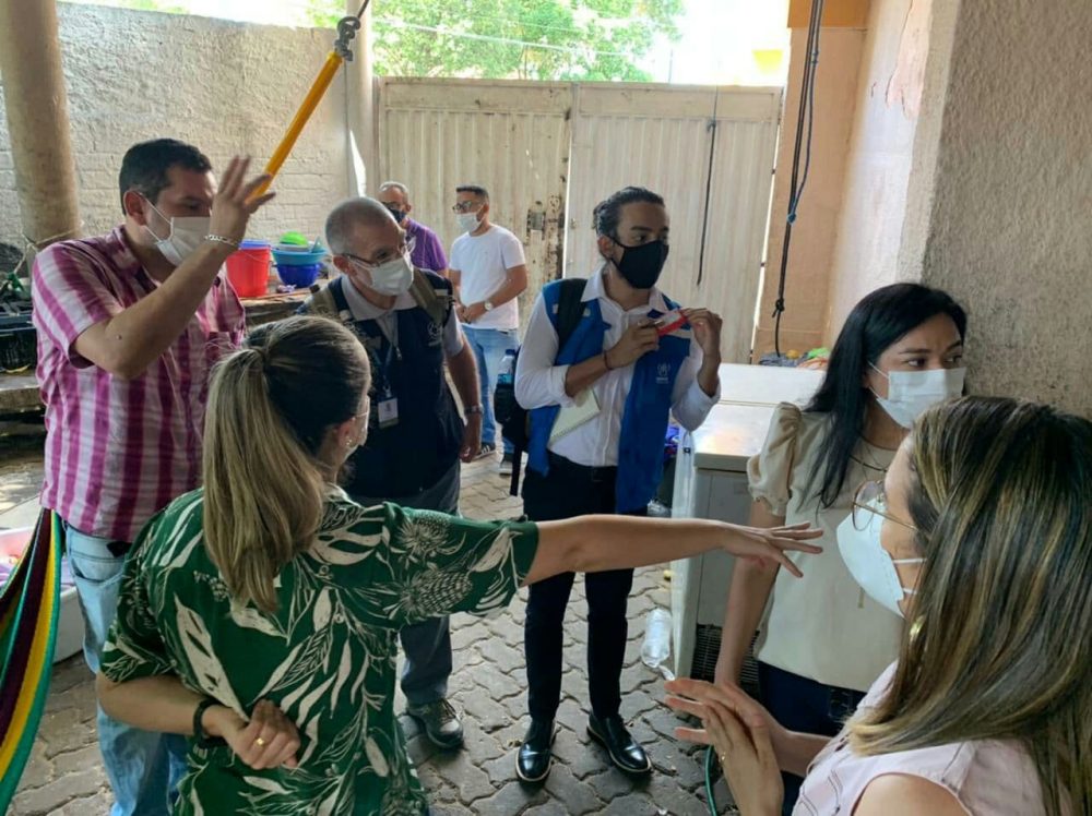 Treinamento com servidores dos abrigos para indígenas venezuelanos em Piauí