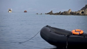 Botes de refugiados em Izmir